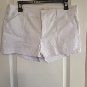 BeBop White High Waist Women's Shorts
